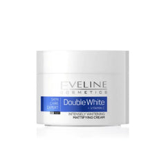 Eveline Double White+ Vitamin C Intensely Whitening Mattifying Day & Night Cream, All Skin Types, 50ml