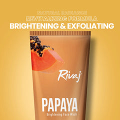 Rivaj Brightening Face Wash - Papaya Extract 100ml