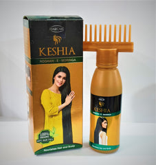 KESHIA Rogan-e-Moringa Hair Oil, 100% Organic, Anti ...