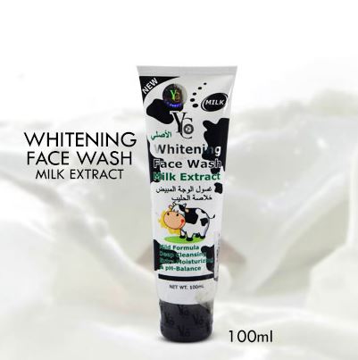 YC Whitening Face Wash, With Milk Extract, 100ml